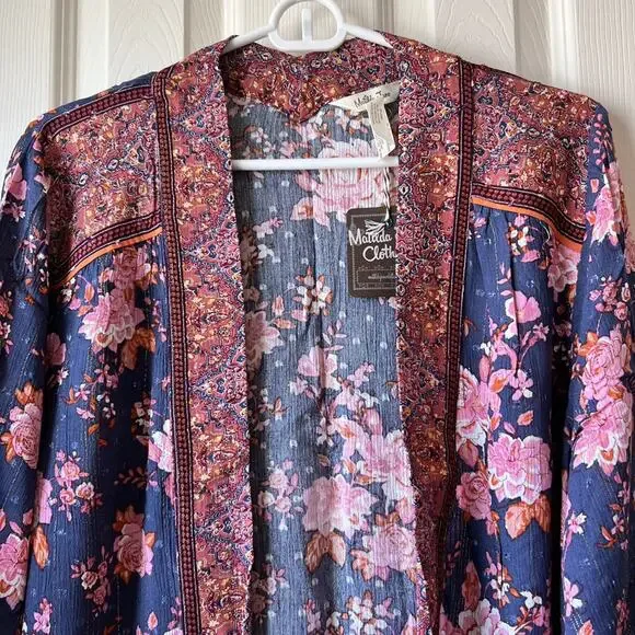 NWT Matilda Jane Olivia Chiffon Floral Kimono XS/S - Picture 4 of 9
